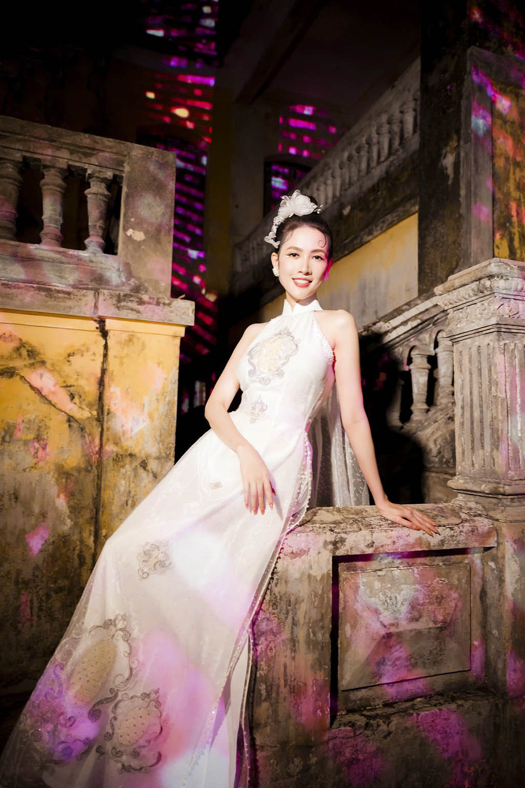 Embrace the vibrant craftsmanship of Hue’s embroidery